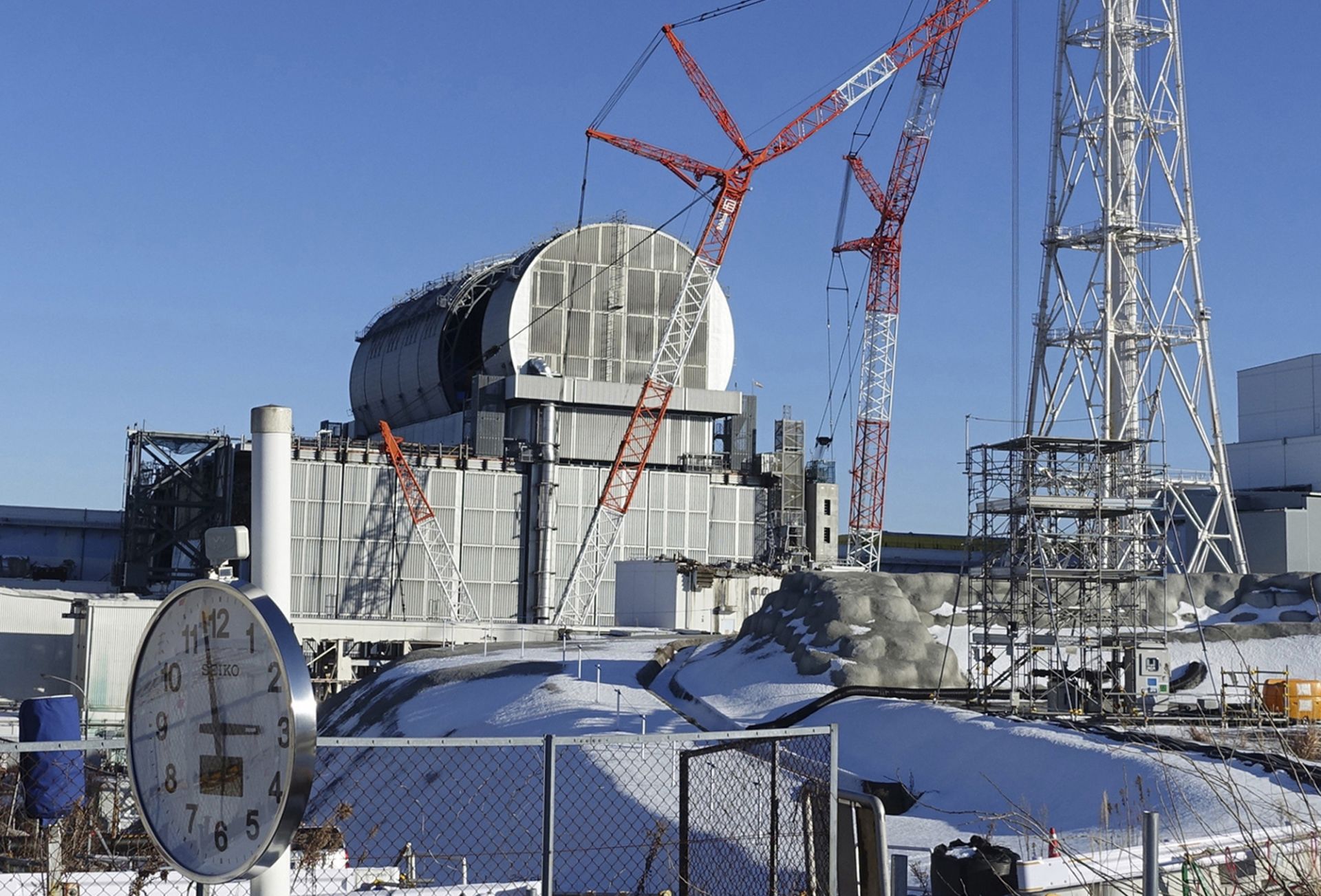 Снимка от 25 януари 2018 г. на реактора на блок 3 на атомната електроцентрала Фукушима