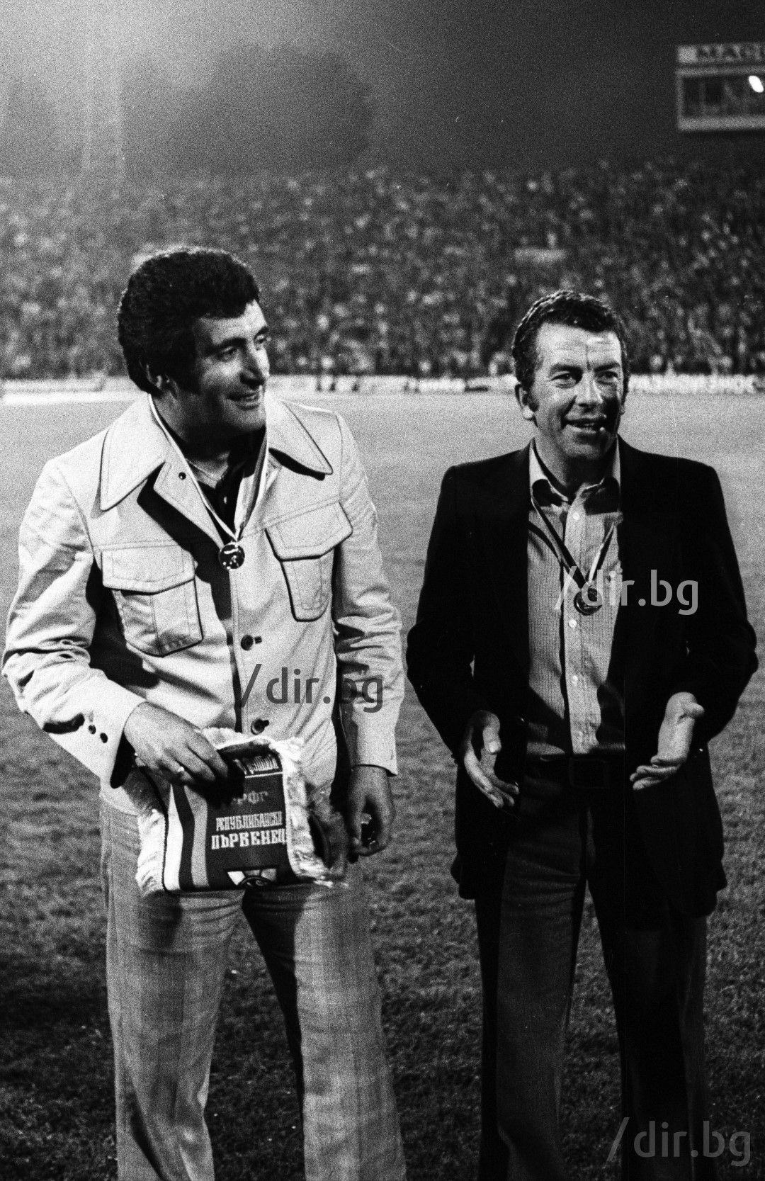 Помощник-треньор в Левски, 1979 г., с друг голям, който си отиде наскоро - Иван Вуцов