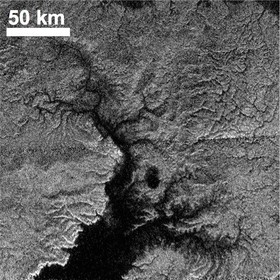 Река от метан на Титан
