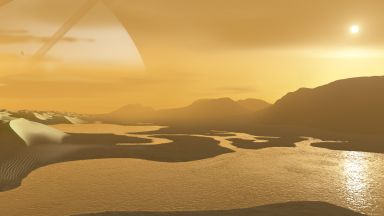Нов поглед към титановите езера на Титан (снимки)