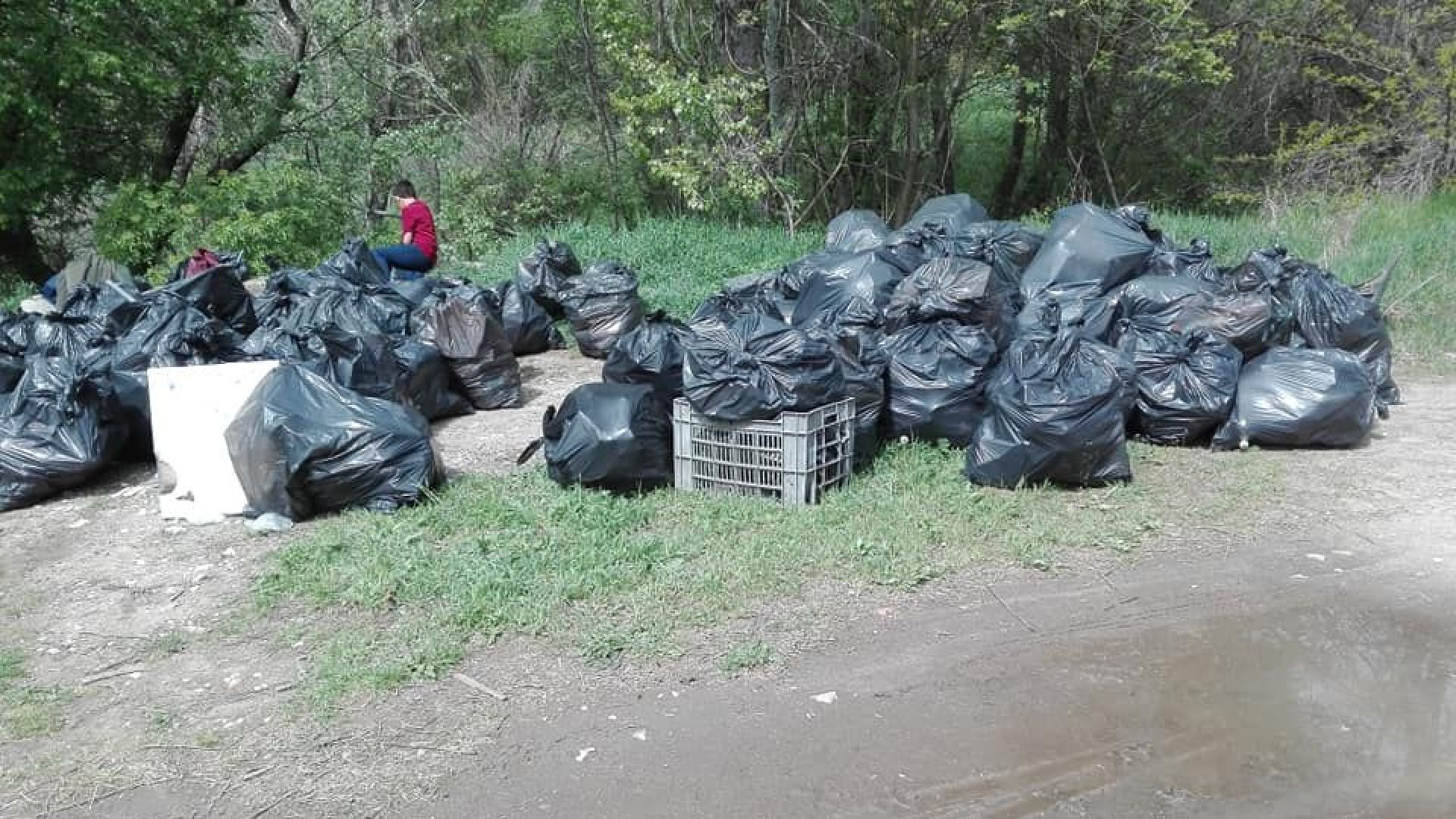 Събраха над 100 чувала с боклук от южния бряг на Марица