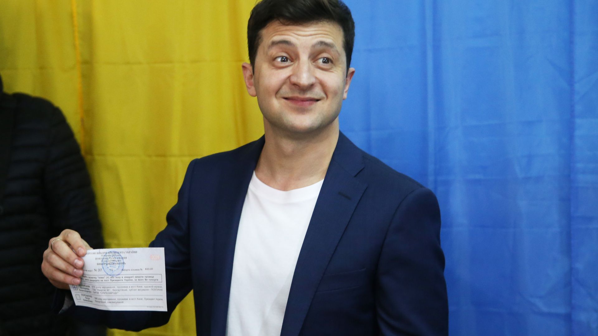 Водещият кандидат на президентските избори в Украйна Володимир Зеленски бе