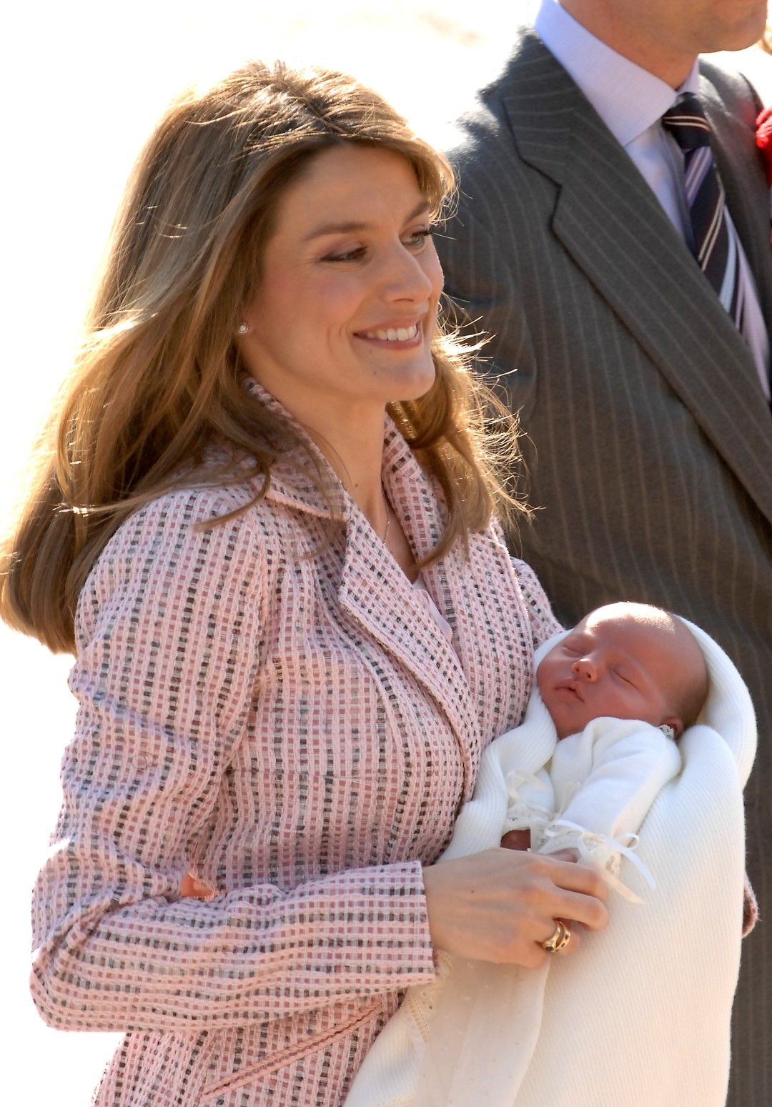 Испанската кралица Летисия (тогава принцеса) с дъщеря си София - 4 май 2007