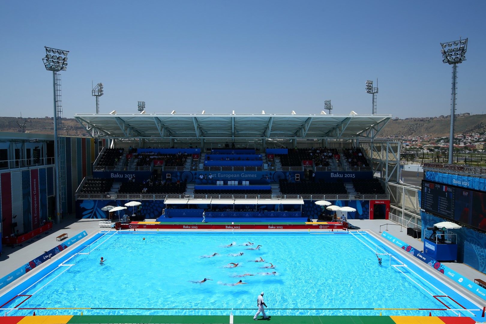Откритият комплекс за водни спортове бе построен за игрите Баку 2015