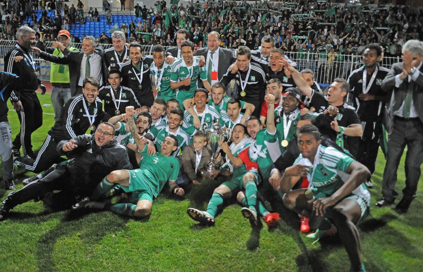 2014 г., Лудогорец - Ботев 1:0. Втори трофей в турнира за Разград, както и втори дубъл