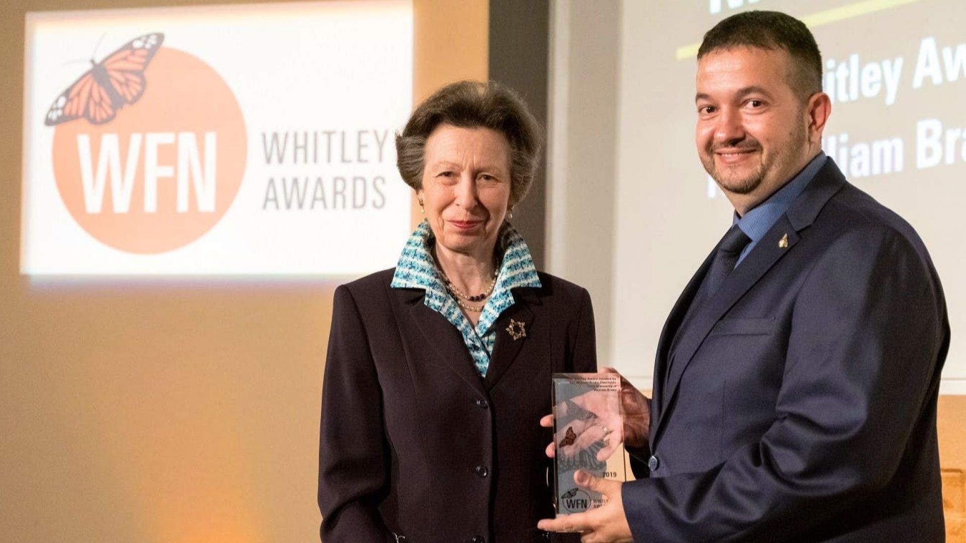 С престижната награда Уитли Нейно Кралско височество принцесата на Кралския