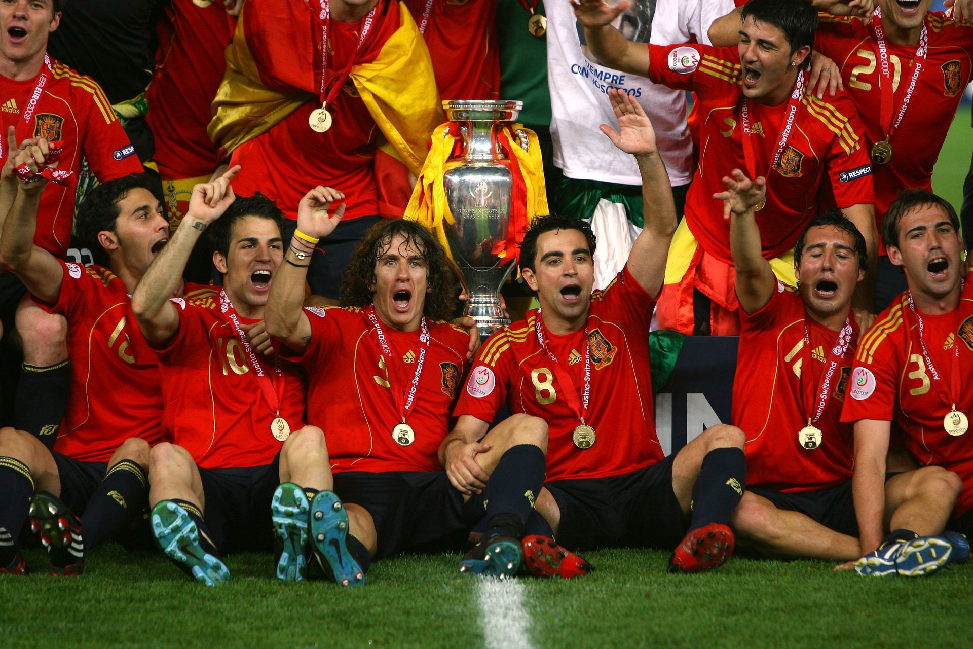 Европейска титла с Испания за 2008 г.