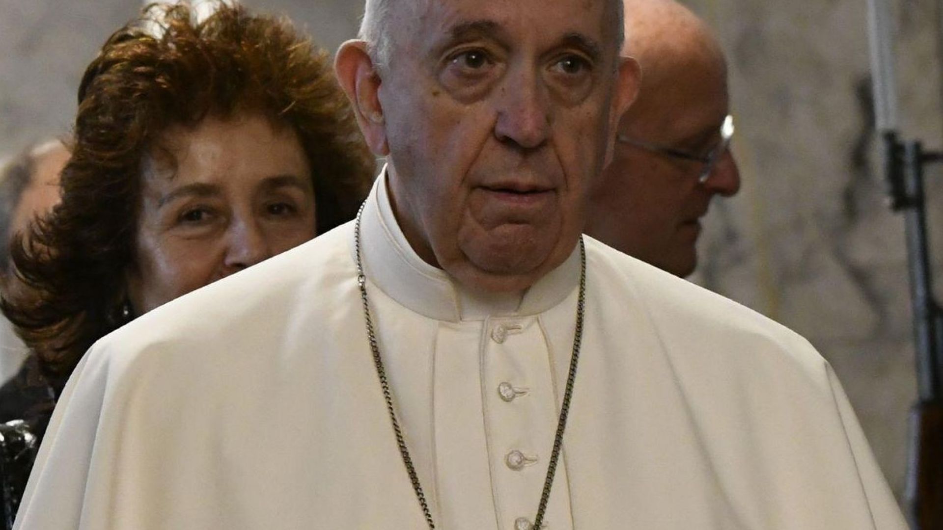 Негово светейшество папа Франциск се срещна в Синодалната палата с