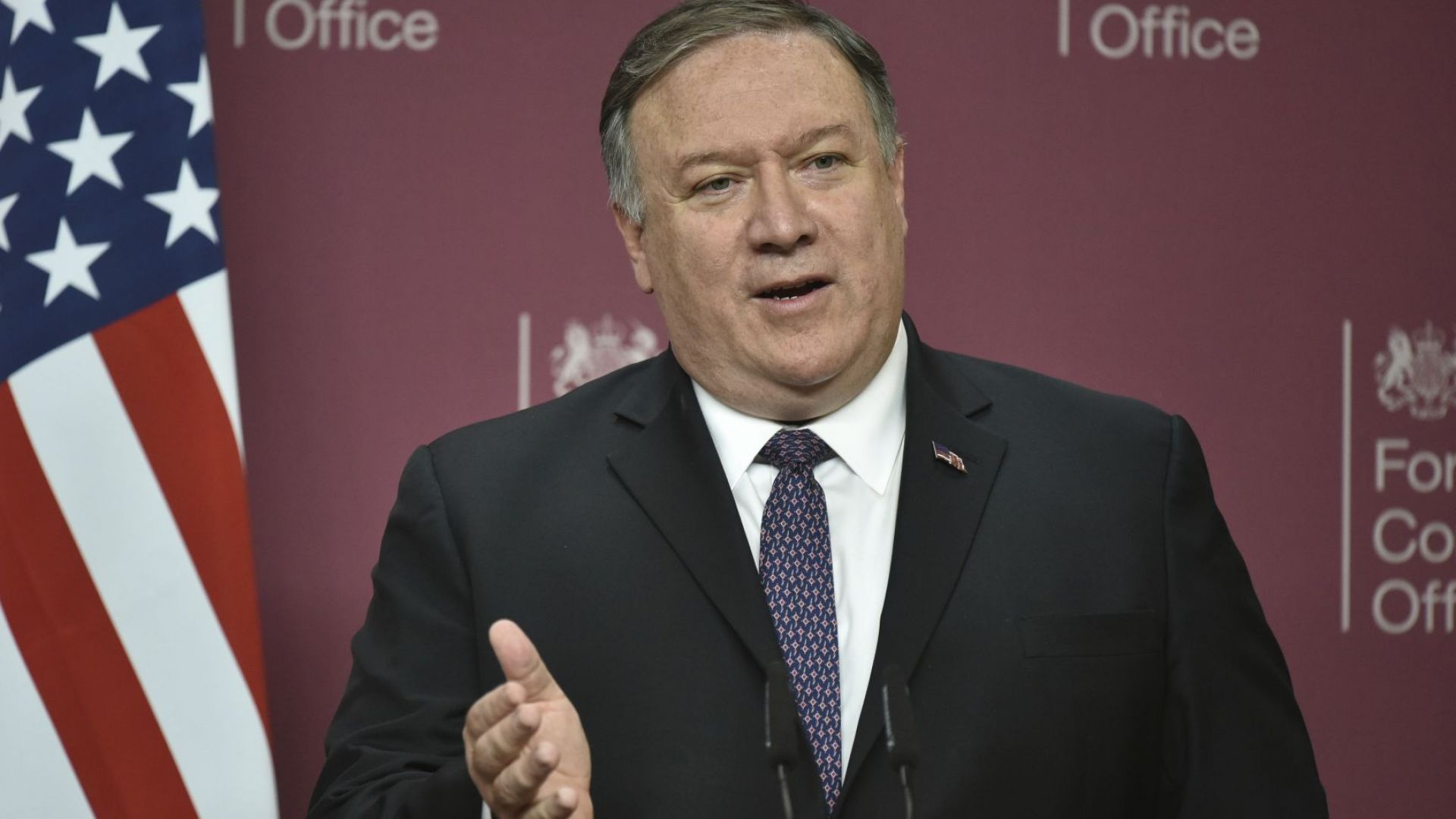 Американският държавен секретар Майк Помпейо заяви днес в Туитър че