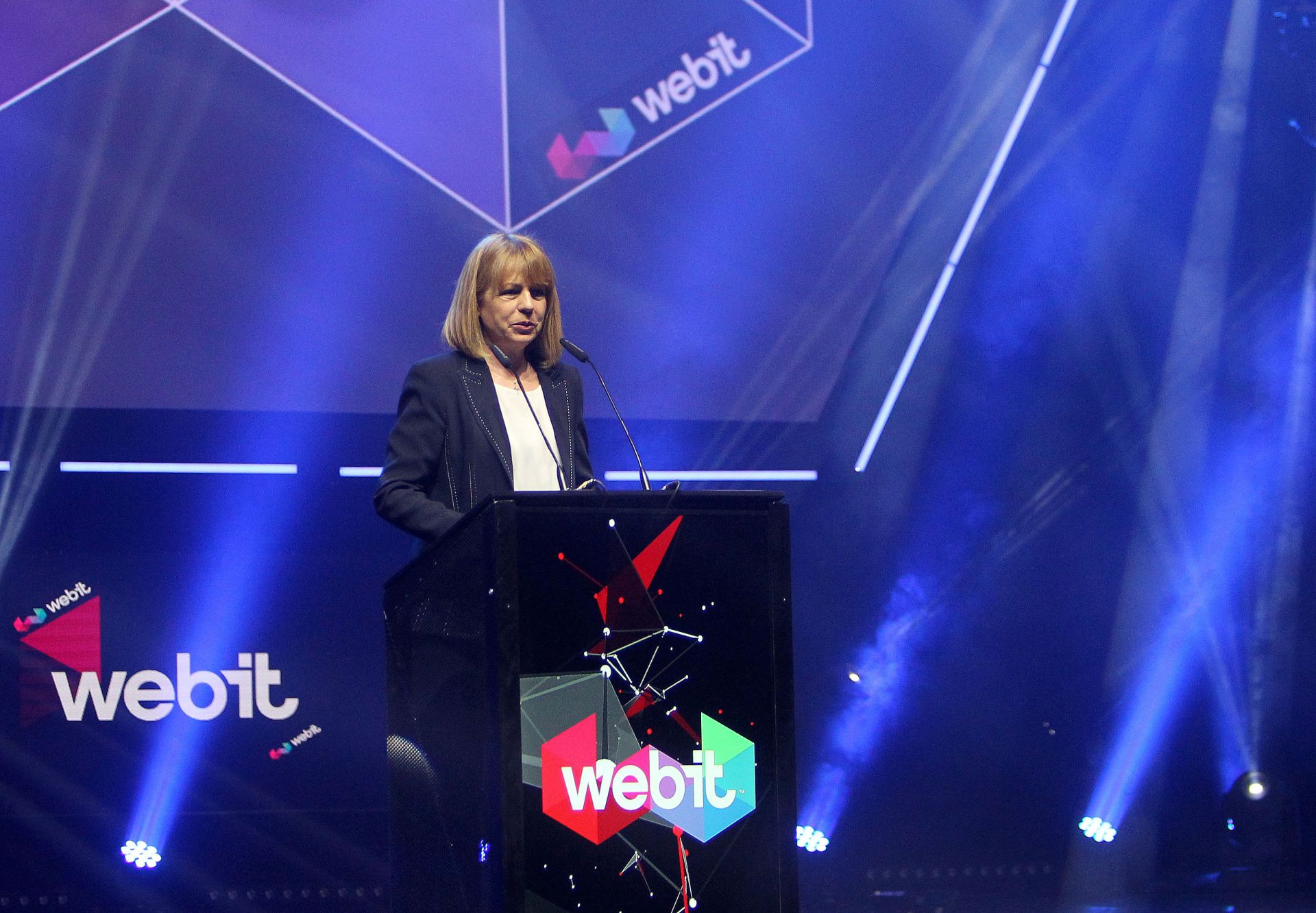 Кметът на София Йорданка Фандъкова на откриването на Webit 