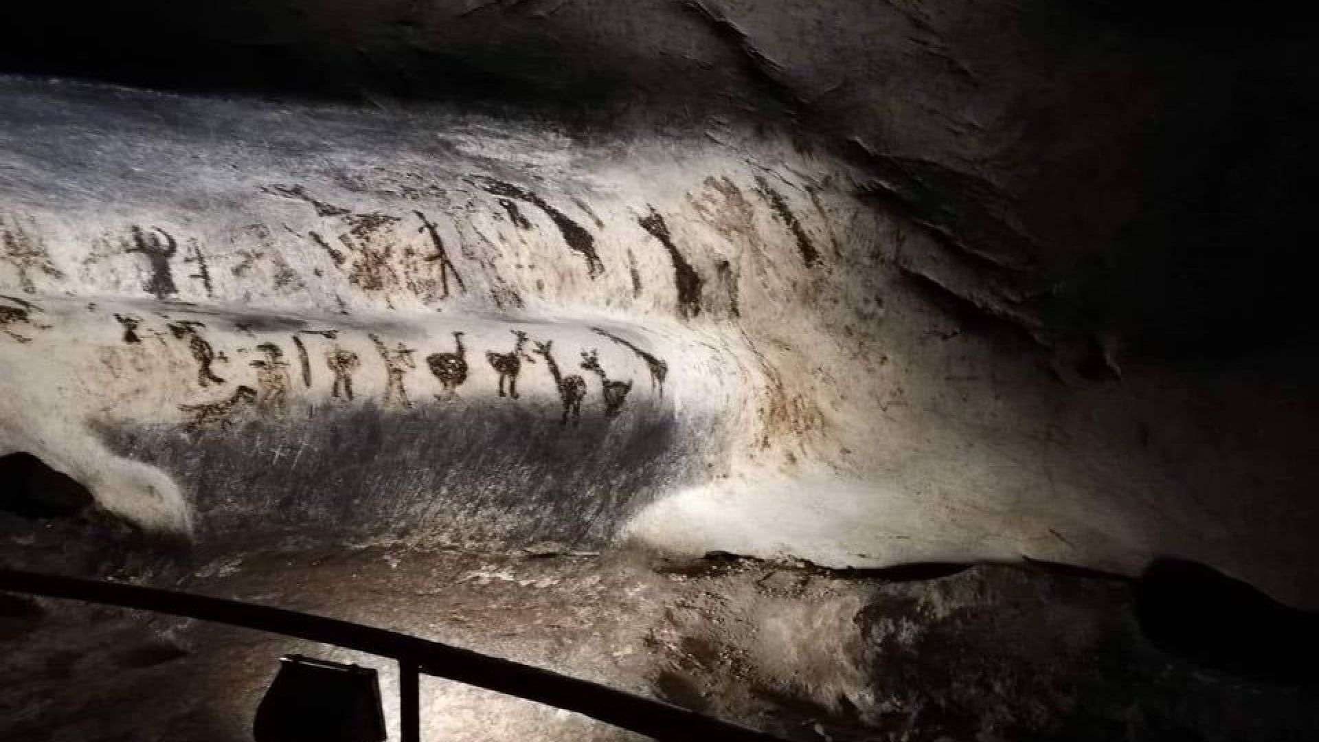 Щетите в залата с рисунките в пещера Магура са покрити