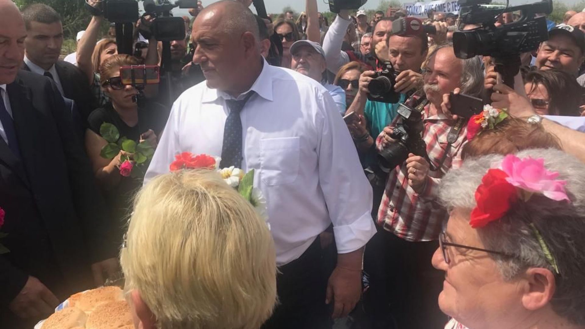 Премиерът Бойко Борисов инспектира началото на строителните работи по изграждането