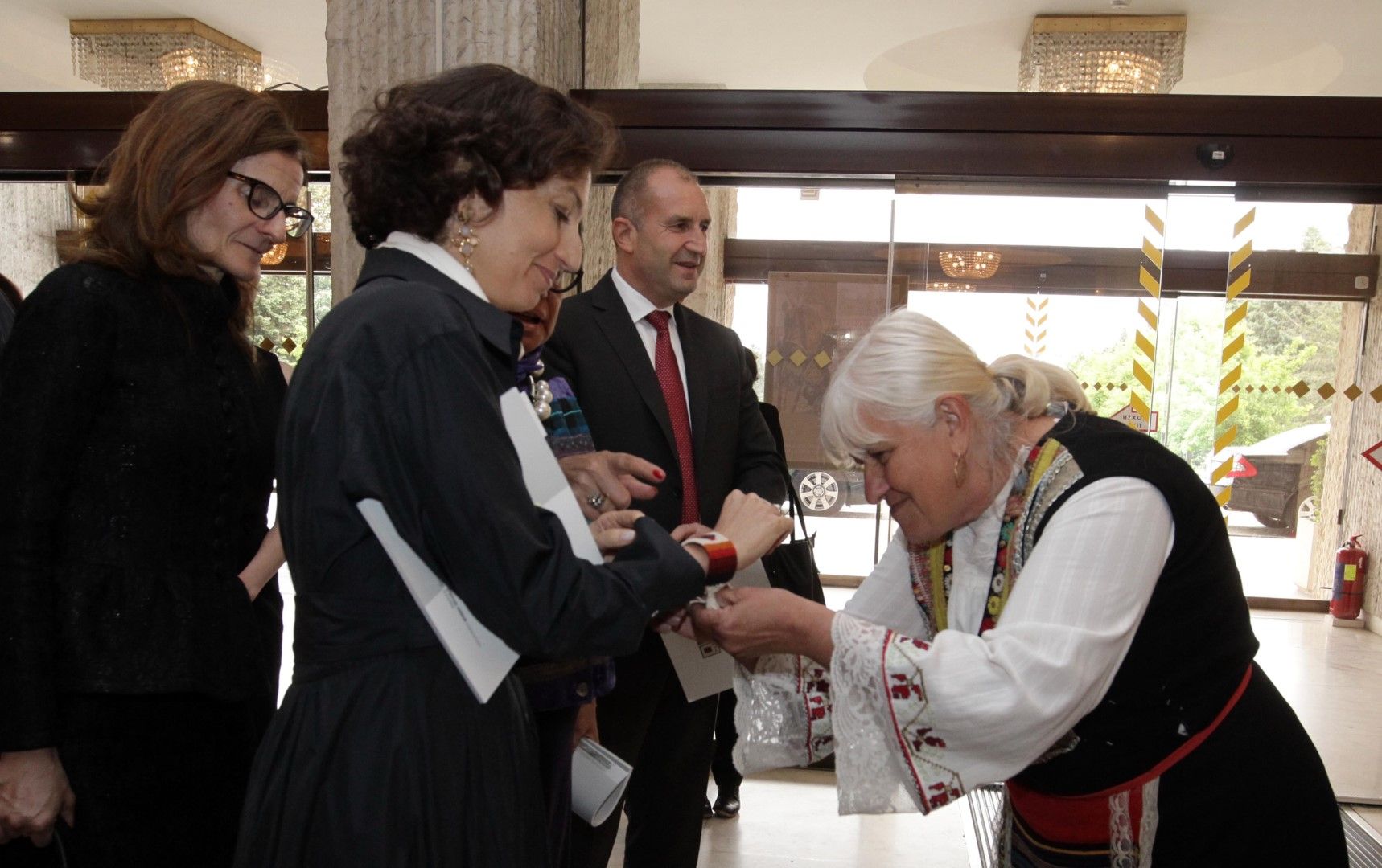 Президентът Румен Радев с генералния секретар на ЮНЕСКО Одри Азуле