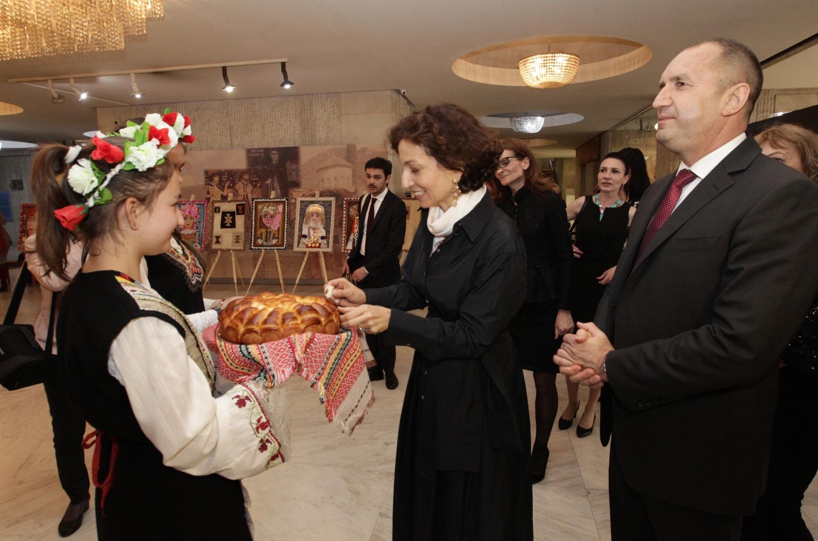 Президентът Румен Радев с генералния секретар на ЮНЕСКО Одри Азуле