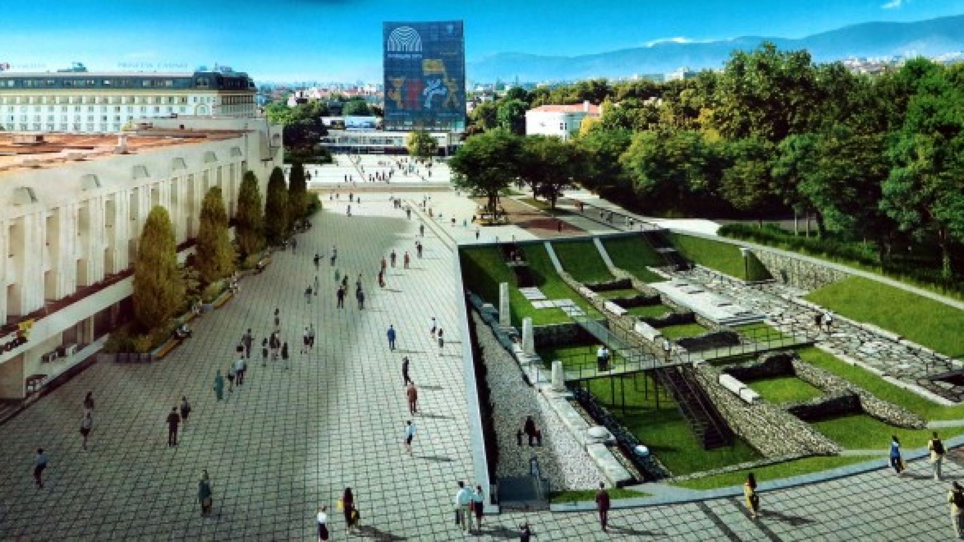 Площад Централен и цялата зона край него е изключително сложен