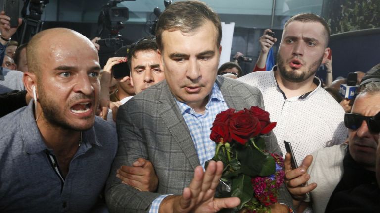 Georgian former President Saakashvili has been arrested after returning to his homeland