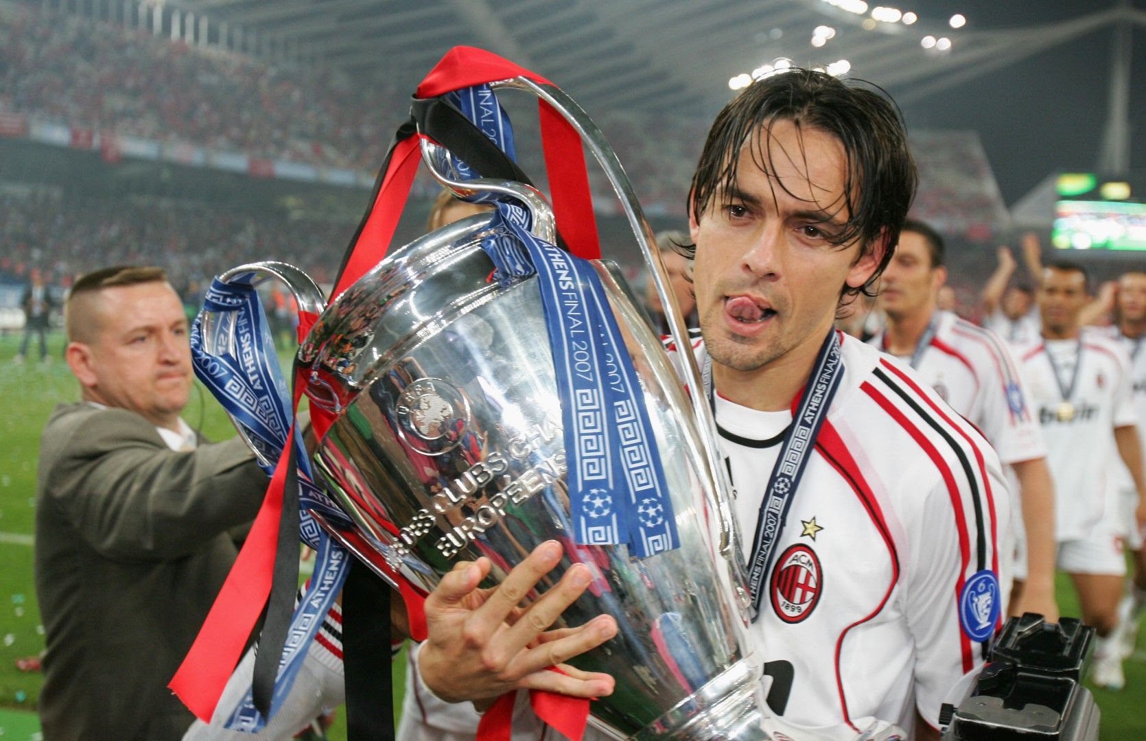 Отмъщението на Милан и Индзаги - Филипо вкара два гола за 2:1 срещу Ливърпул през 2007 г. Днес брат му Симоне ще води Интер във финала