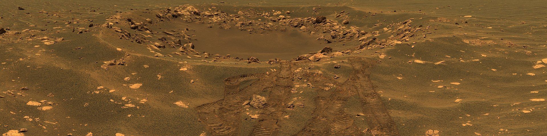Кратерът Гусев на Марс