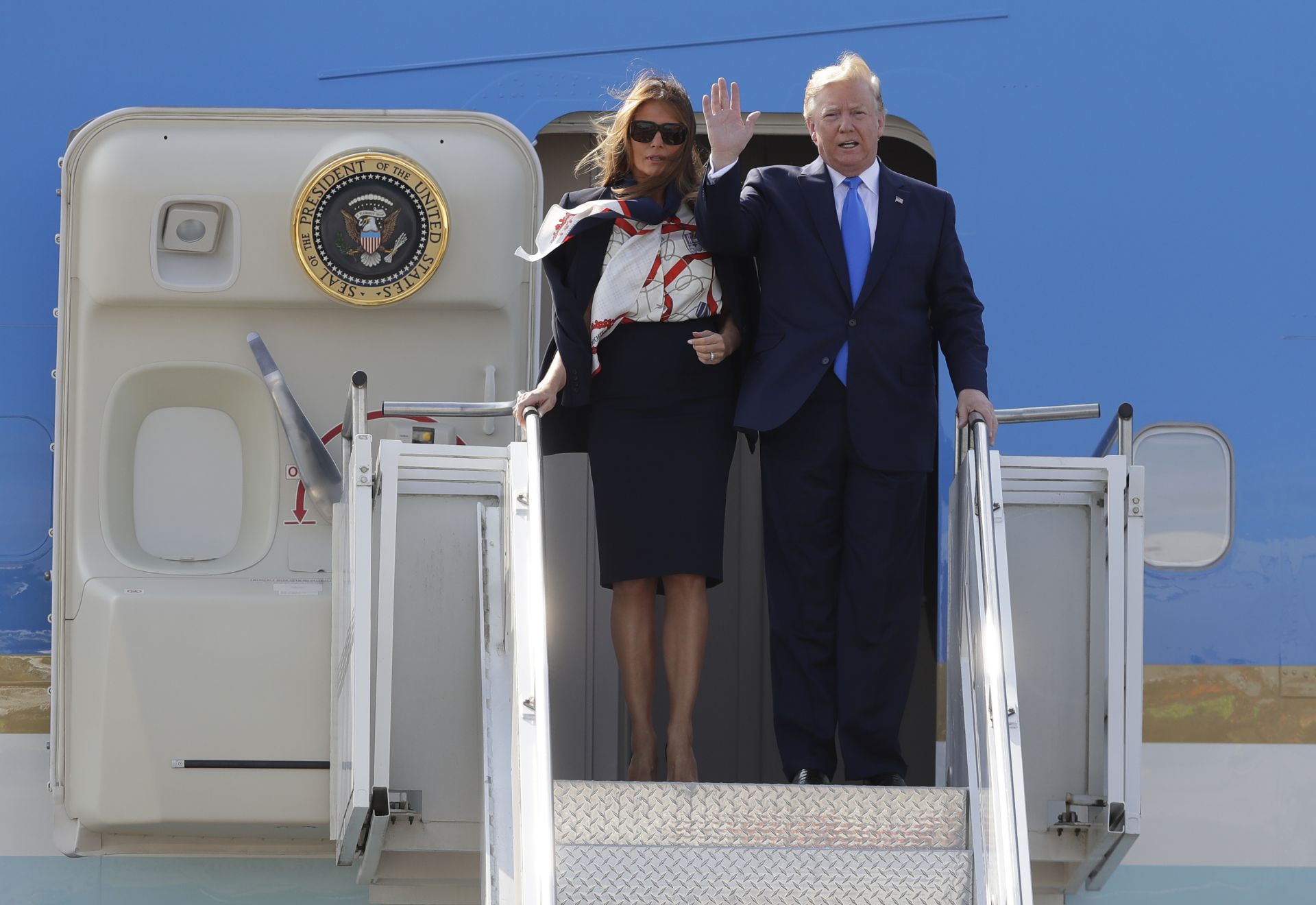 Президентът на САЩ и първата дама кацнаха на летище Станстед