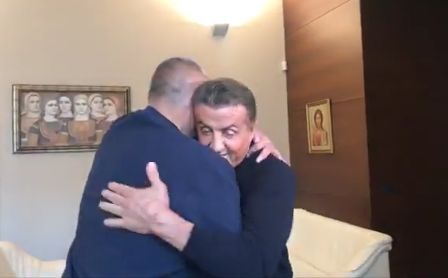 Премиерът Борисов прие Силвестър Сталоун