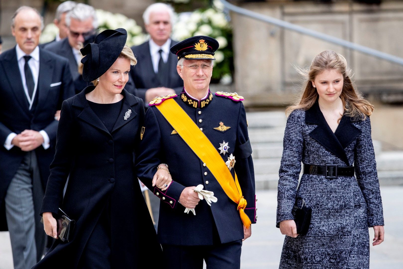 Белигийския крал Филип и кралица Матилд с дъщеря си Елизабет