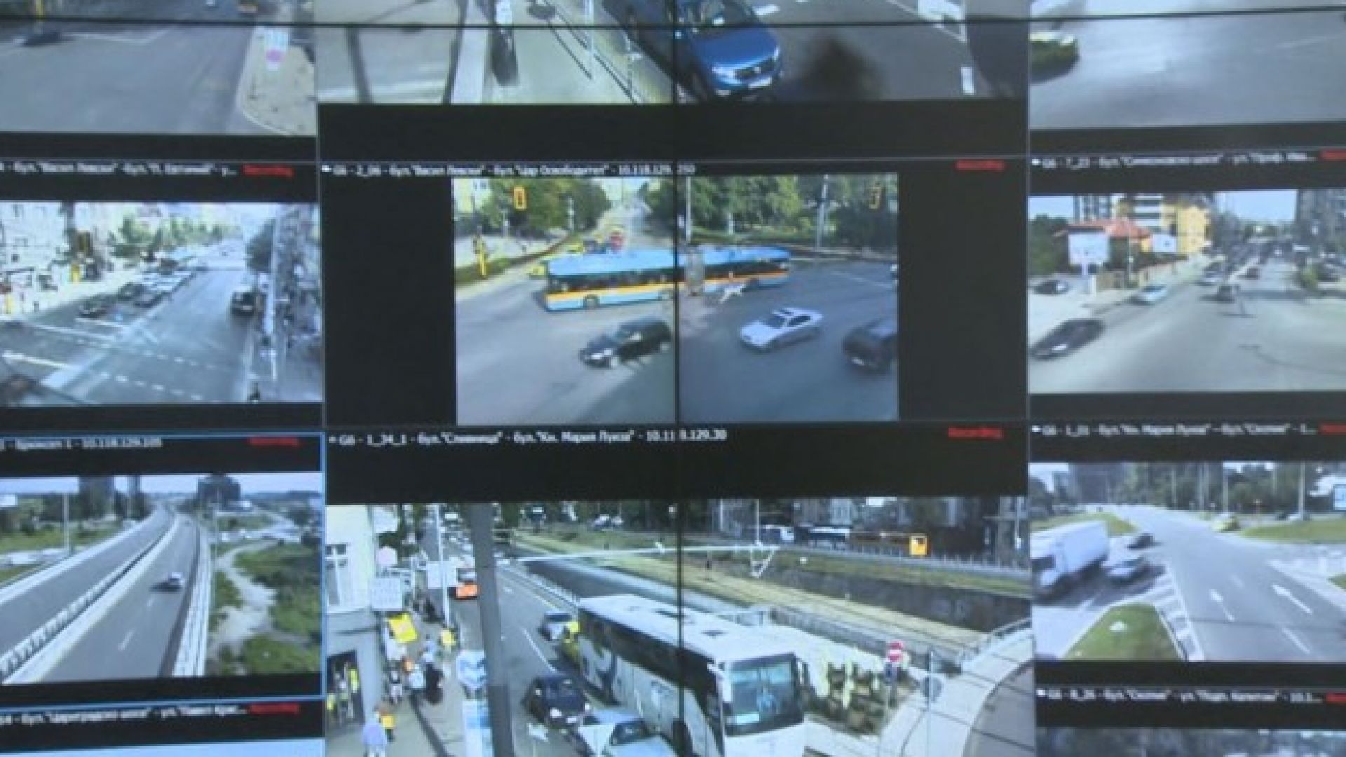 Мобилни камери на Центъра за управления на трафика към Столичната