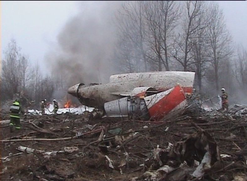 Самолетната катастрофа, при която загина Лех Качински