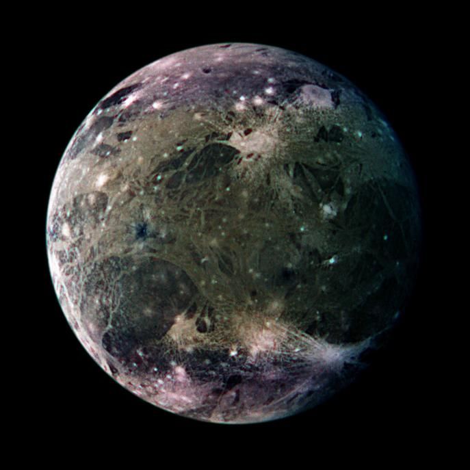 Ганимед е най-голямата луна в Слънчевата система