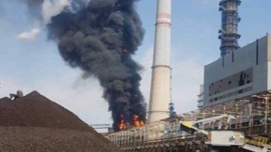  Голям пожар избухна в Топлоелектрическа централа 