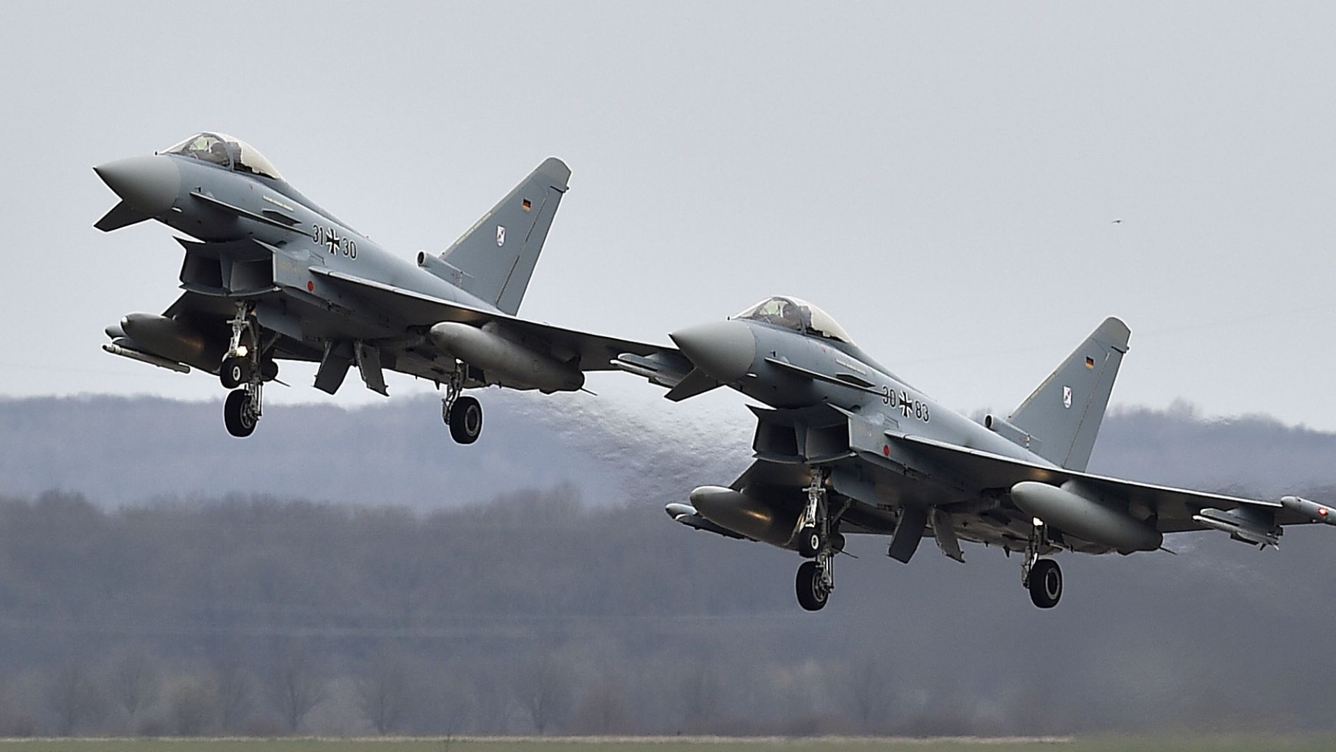 Два изтребителя Eurofighter на въоръжените сили на Германия се сблъскаха