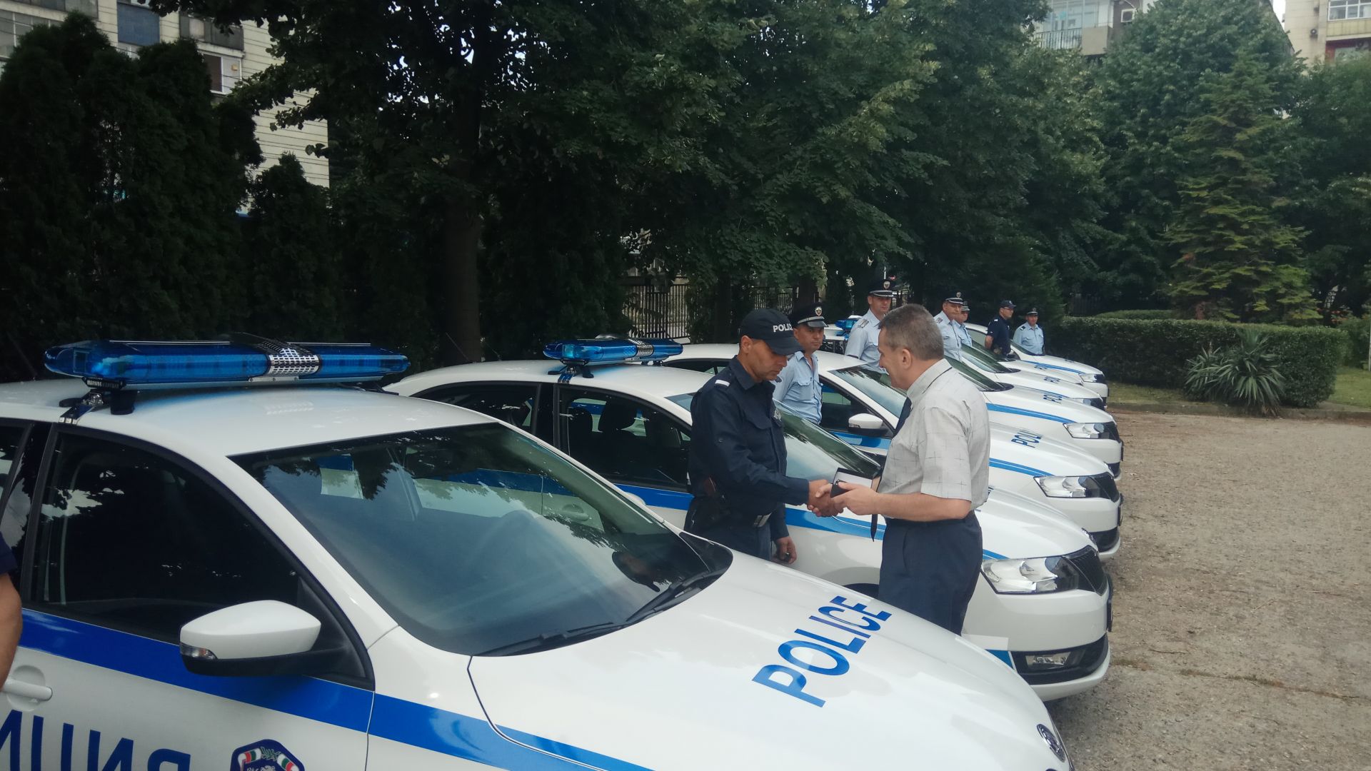 Патрулиращите полицаи в Русе сядат в 10 нови "Шкода Рапид" (снимки)