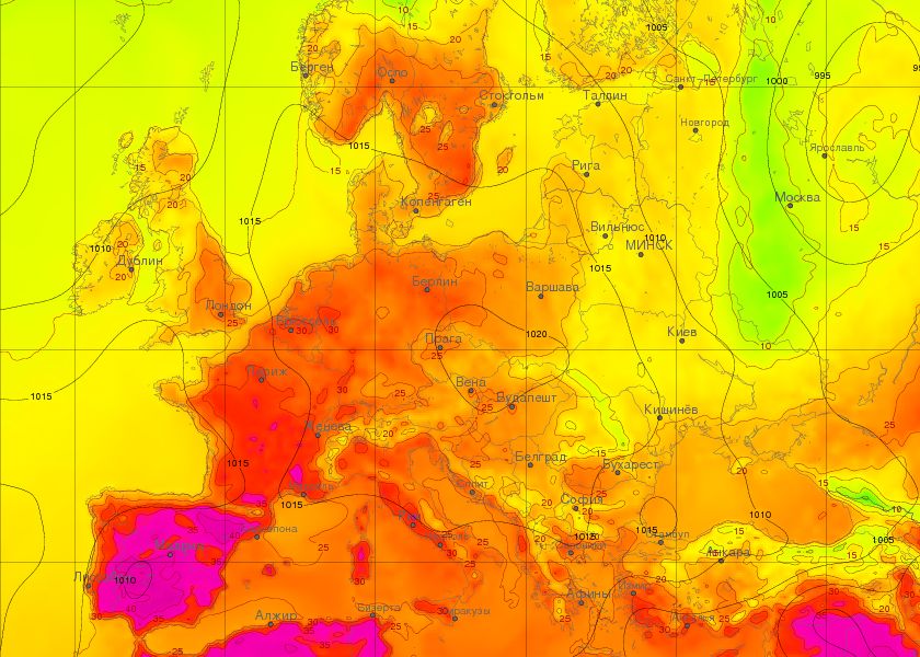 В събота, по гребен на високо атмосферно налягане, тангенциално над Балканите (по-осезаемо - североизточната им половина) ще премине вълна по-хладен въздух. Заради гребена, валежите няма да бъдат масови, а с локален и орографски характер