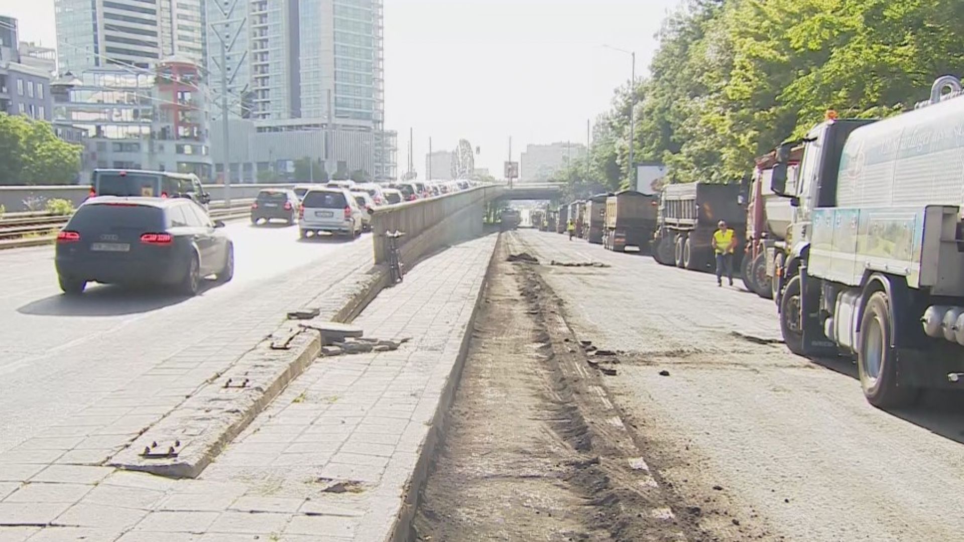 Започна ремонт на участък от булевард България в София Този