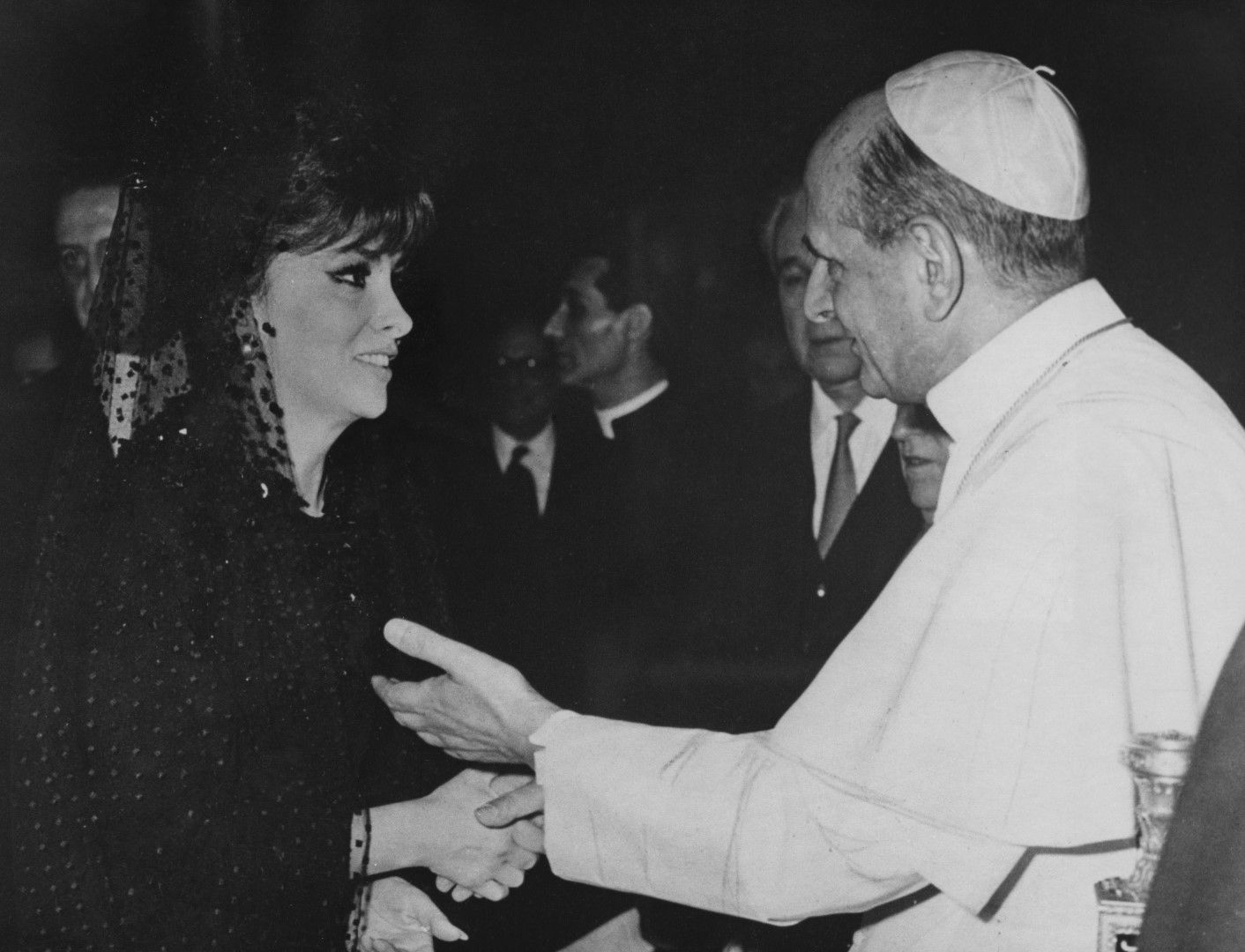 Джина с папа Йоан Павел II