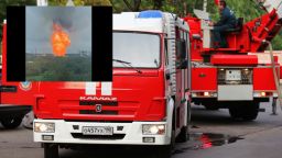 Огромен пожар избухна в руска ТЕЦ край Москва (видео)