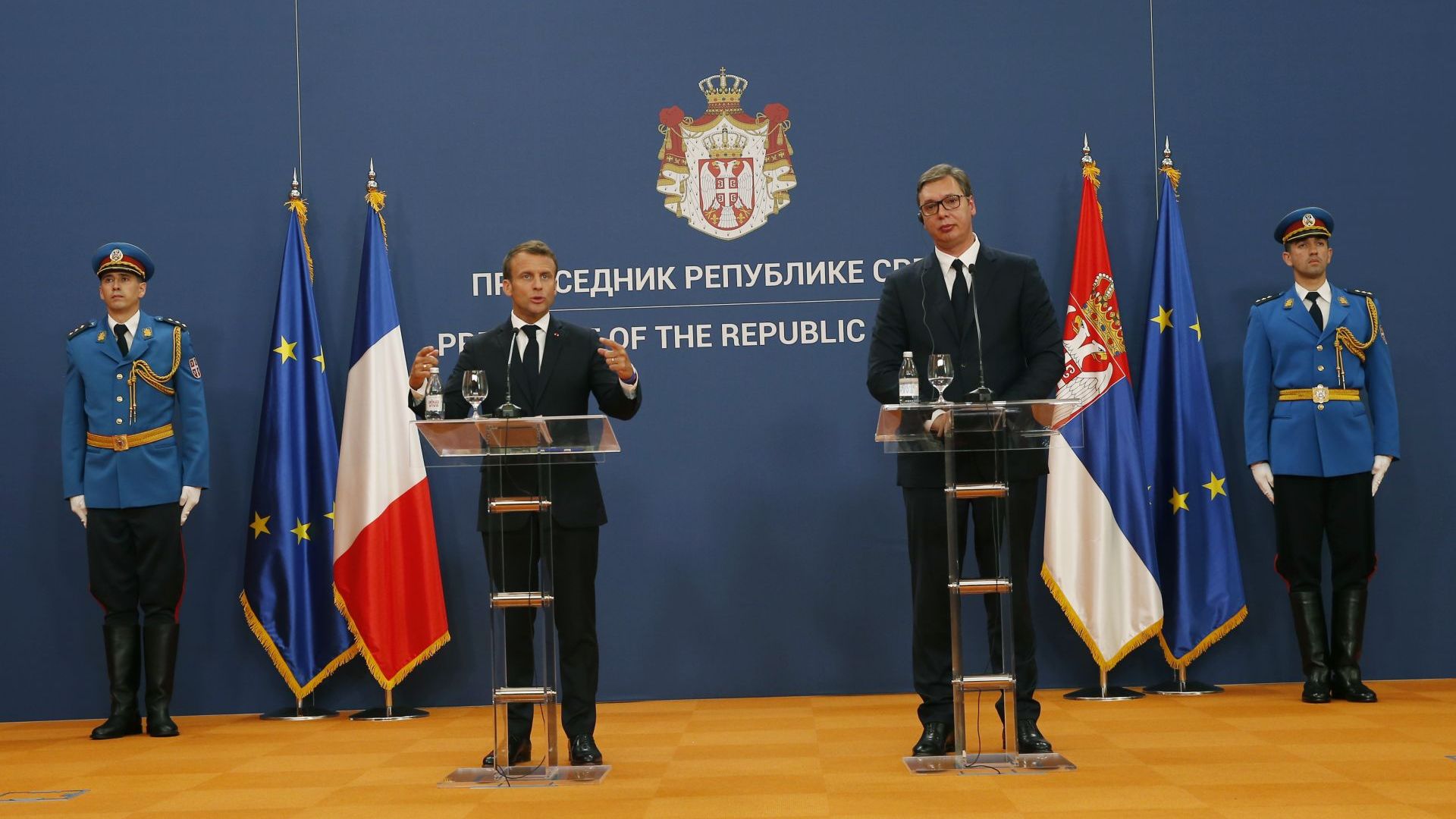 Делегациите на Франция и Сърбия подписаха днес 22 споразумения от