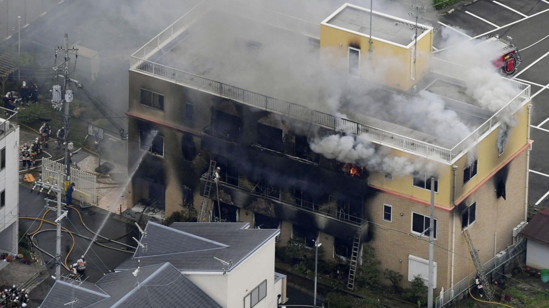 Мъжът предизвикал пожара в анимационно студио в Киото при което