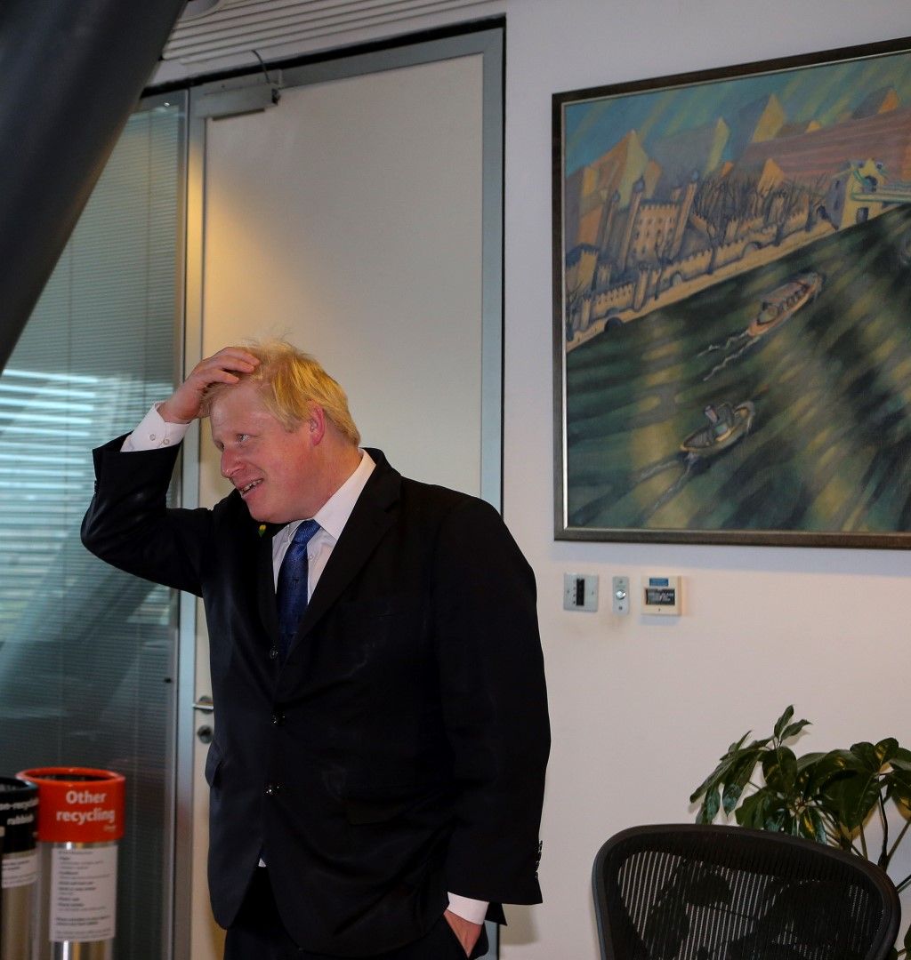 Борис Джонсон, сниман, когато беше кмет на Лондон през 2015 г.