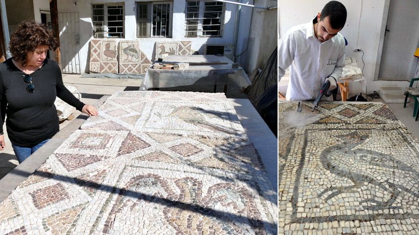 800 квадратни метра с близо 400 мозаични фрагмента е обработил досега екипът, работещ по реставрацията и консервацията на античните мозайки 