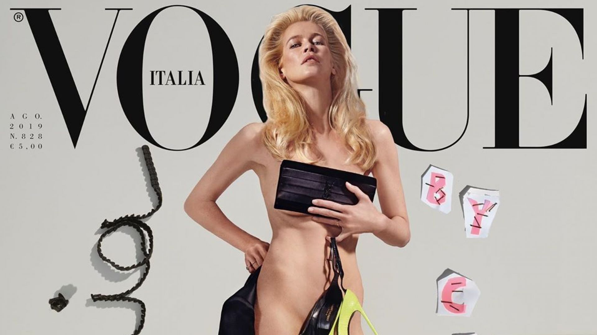 25 години по-късно: Клаудия Шифър се съблече за Vogue