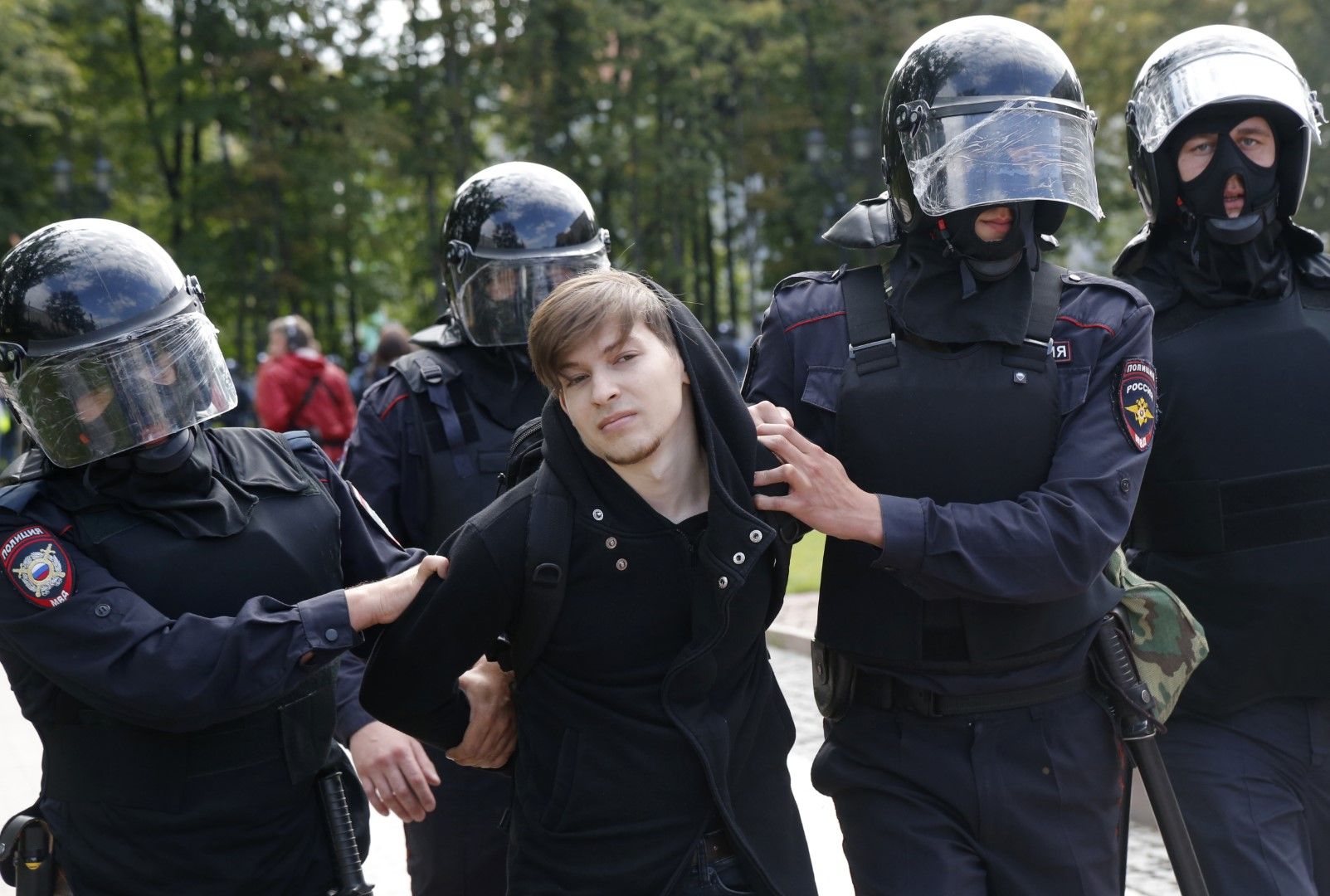 Арести в центъра на Москва, 3 август 2019 г.