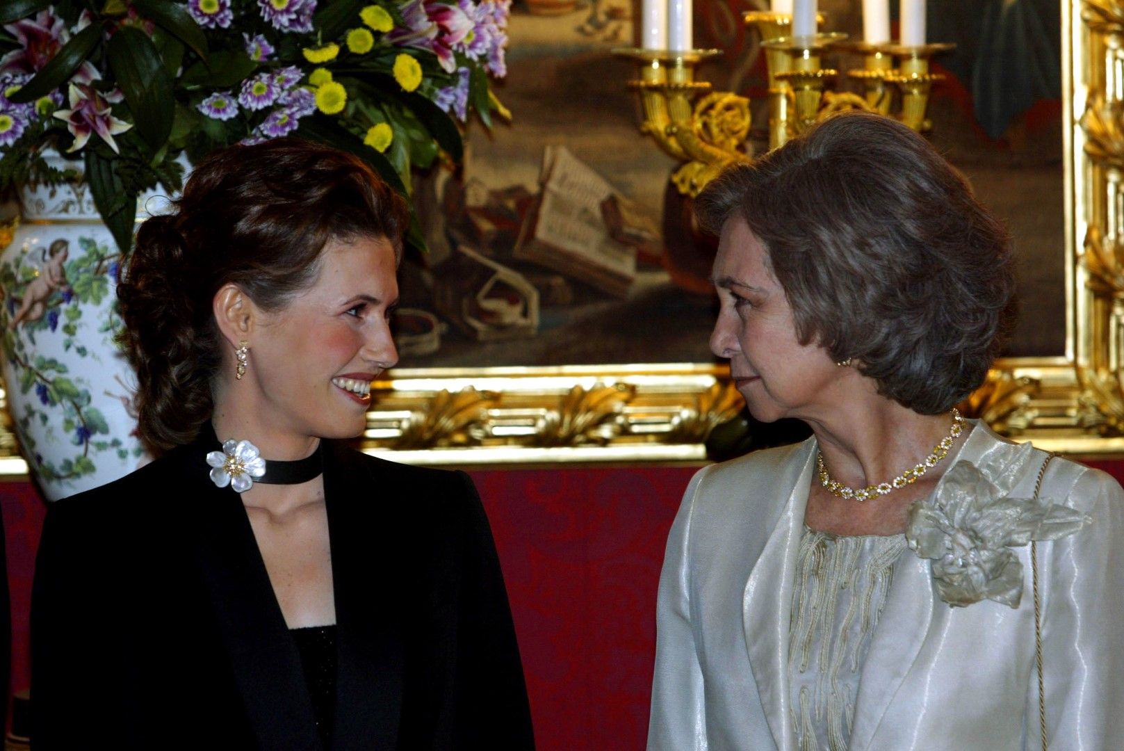 Асма с бившата испанска кралица София