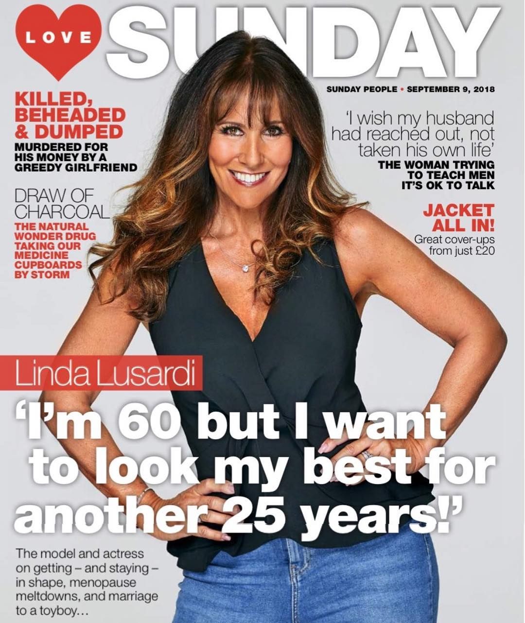Линда на корицата на списание „Love Sunday"