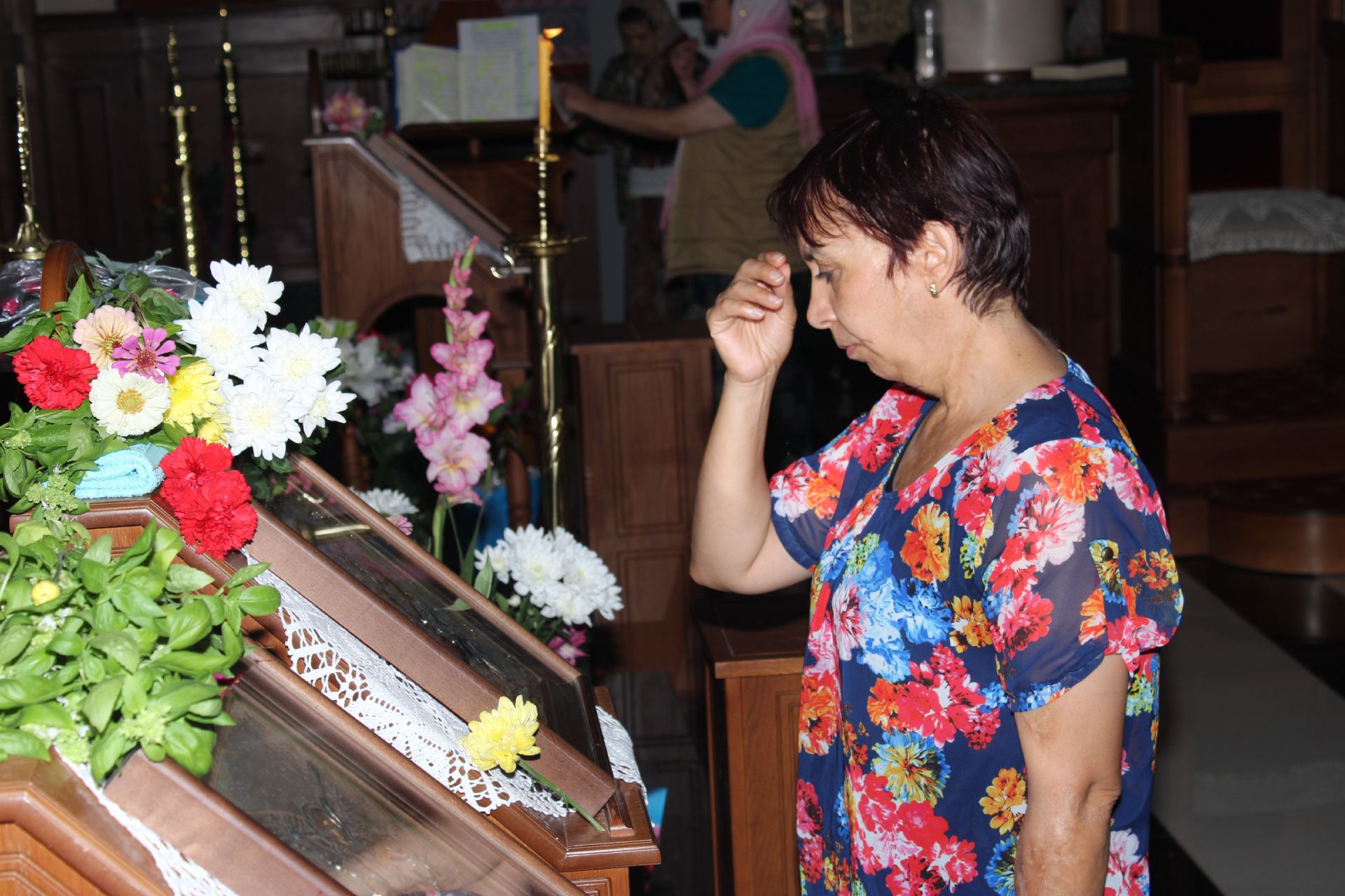 В Ямбол празникът на Божията Майка бе почетен с изнасяне на плащеницата на Пресвета Богородица.