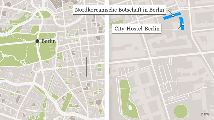 Карта на града с разположението на "Сити хостел Берлин"