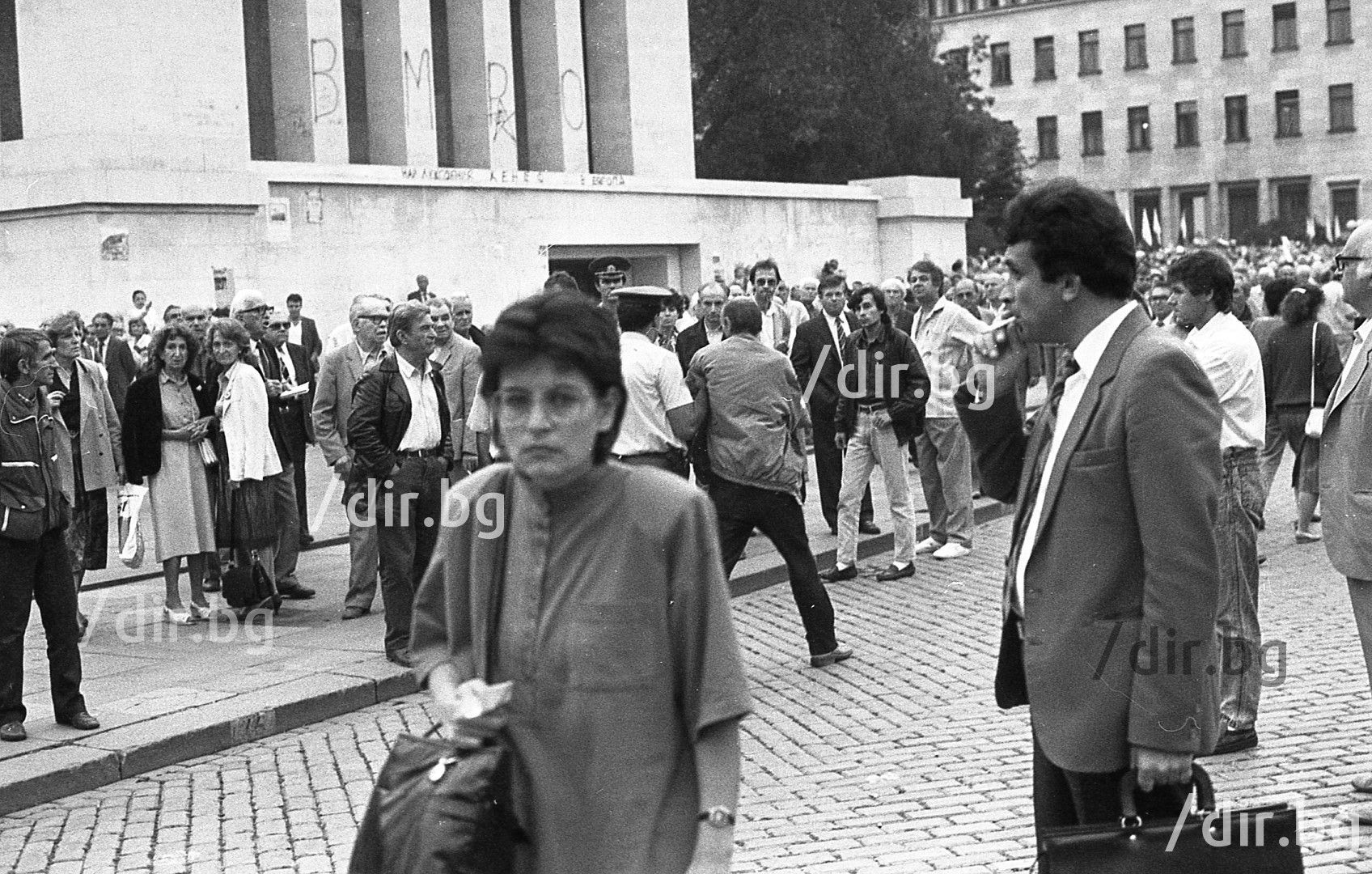 17.09. 1991 г. - Предизборен митинг на БСП, има задържани от контрапротеста 