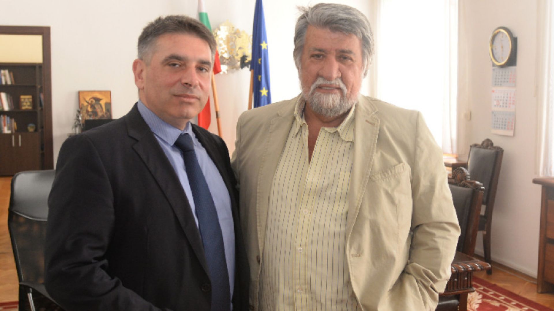 Правосъдният министър Данаил Кирилов и председателят на парламентарната комисия по