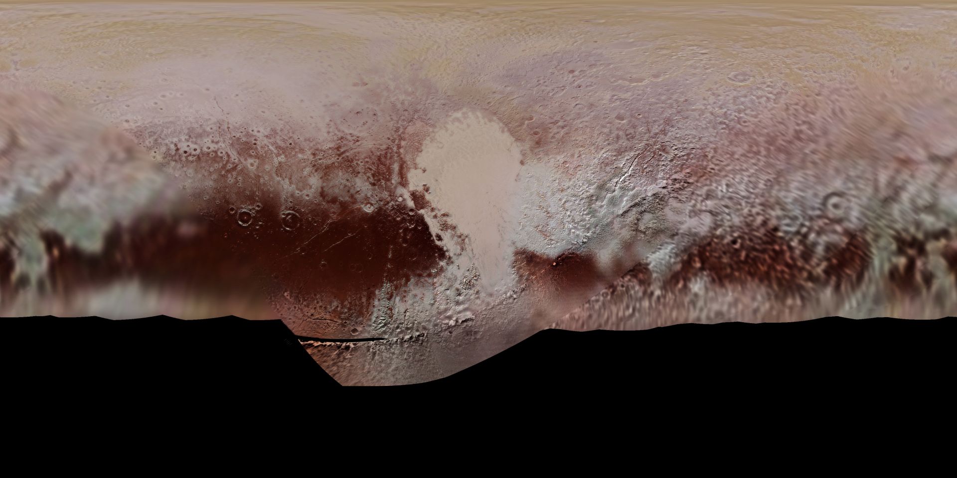 Това е заснетата част от Плутон