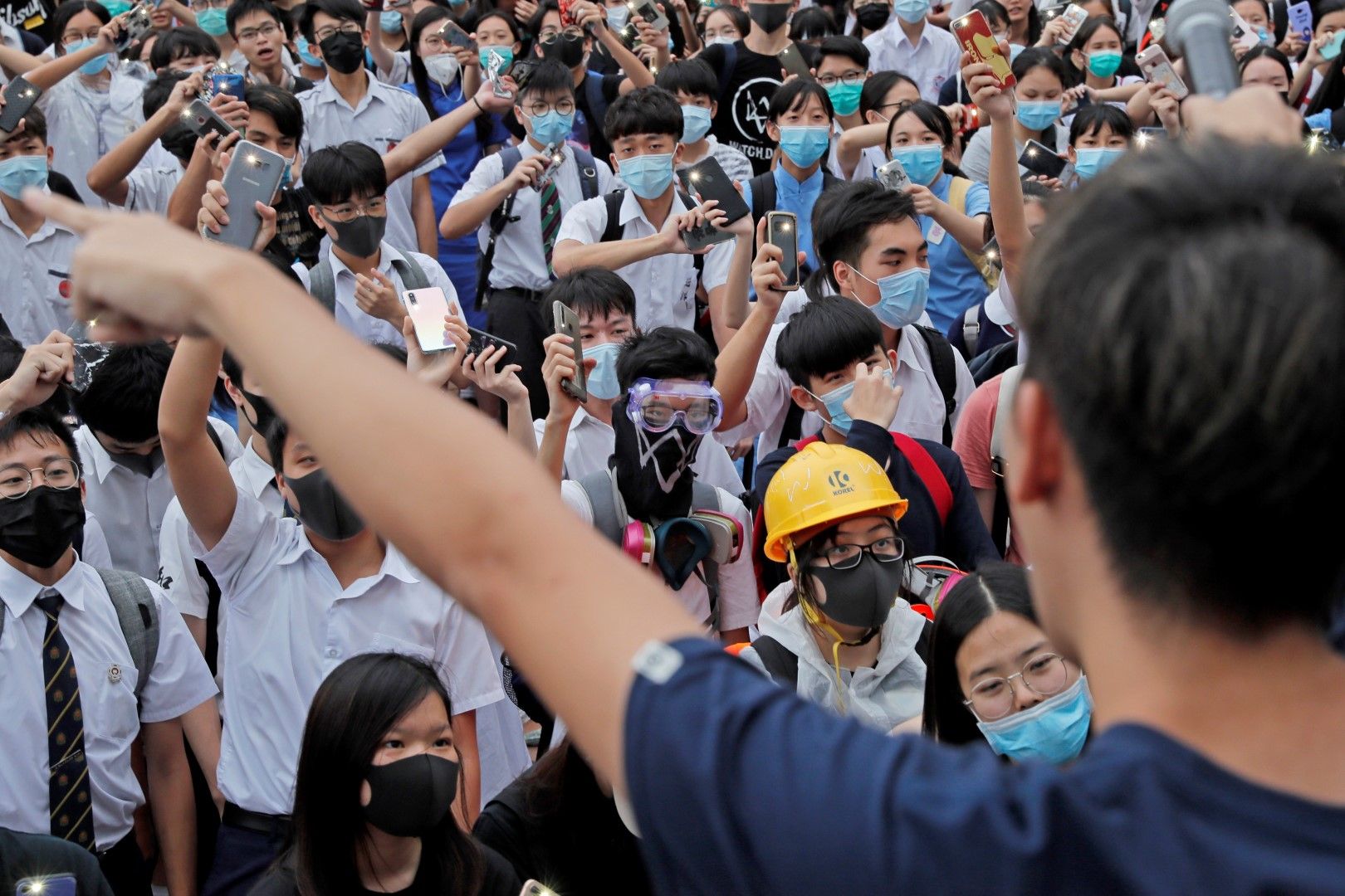 Ученици и студенти протестираха в Хонконг, 2 септември 2019