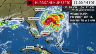 Умберто се превърна в поредния aтлантически ураган
